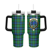 Forsyth Ancient Tartan Crest 40 oz Insulated Tumbler with Handle